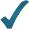 image of a blue check mark